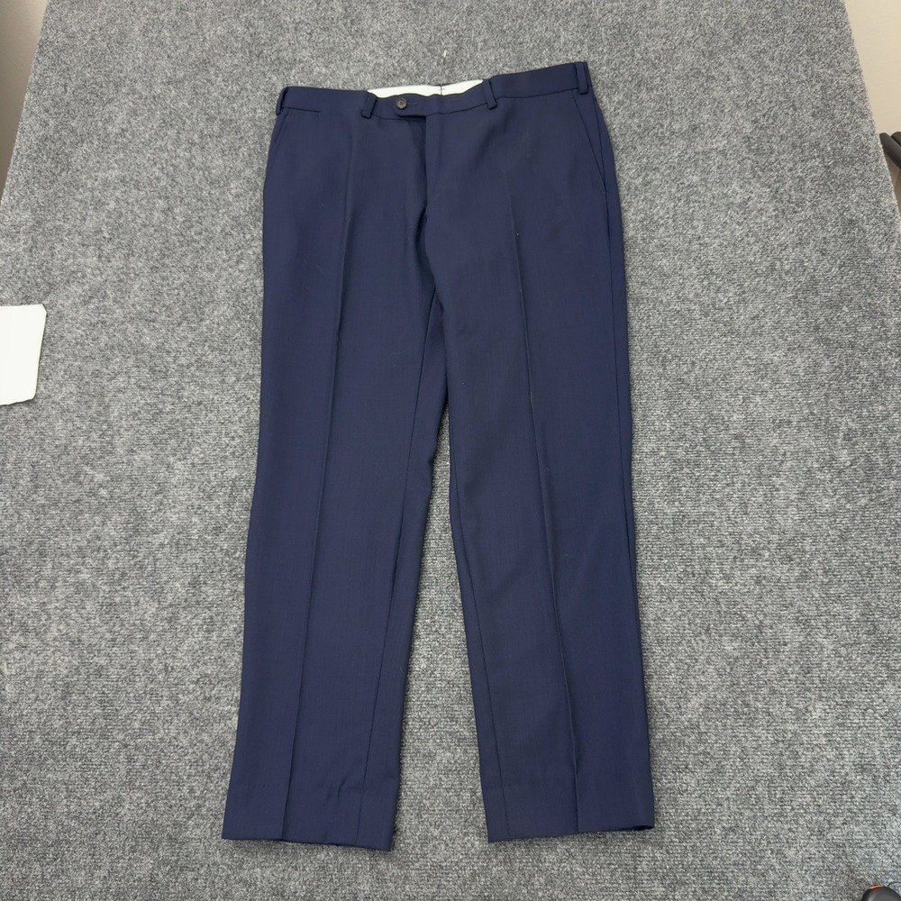 Suitsupply Pants Mens 35x28 Blue Wool iTravel Traveller Dress Trousers Formal